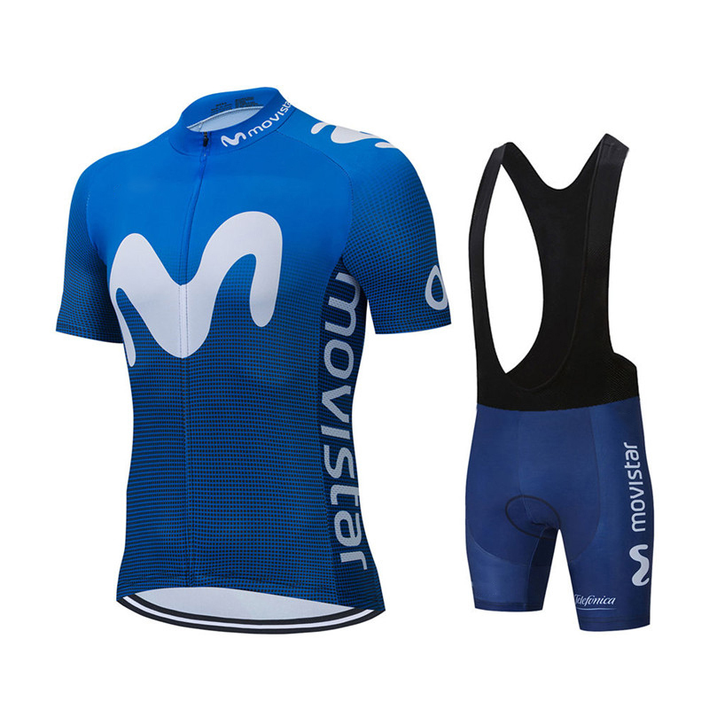 Cycling Gear Leaderboard - جديد الصيف Movistar فريق الدراجات جيرسي
