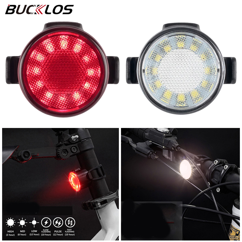 Cycling Gear Charging Station - BUCKLOS الدراجة الأمامية والخلفية ضوء دراجة