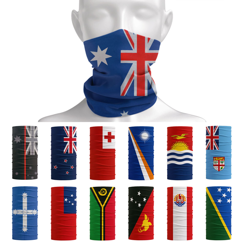 Cycling Gear Australia - أستراليا نيوزيلندا العلم نمط الرقبة الجراب
