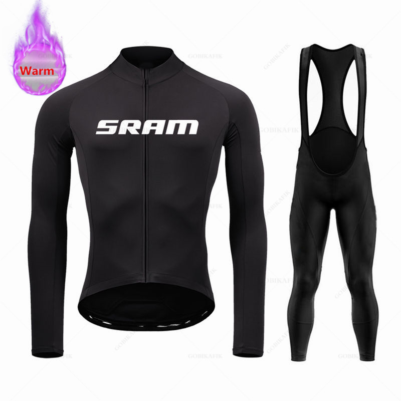 Cycling Gear Leaderboard - فريق Sram طويل الأكمام من القميص