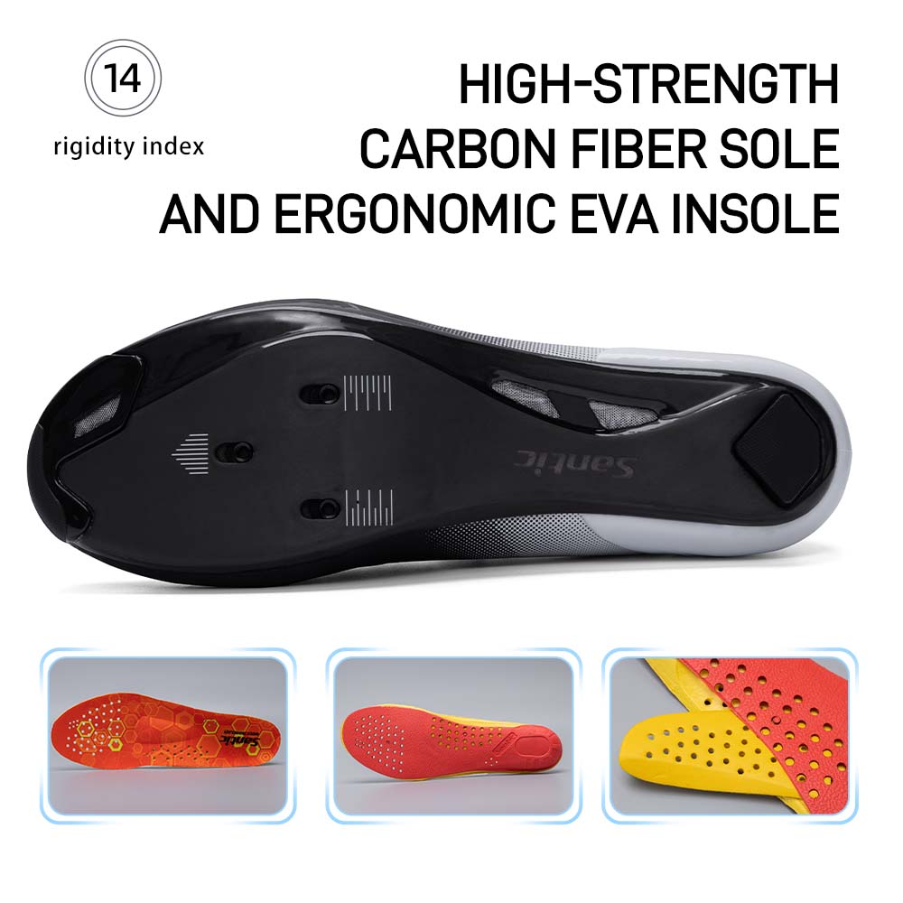 Santic الرجال أحذية ركوب الدرا - مراجعة Cycling Shoe Insoles وسعره