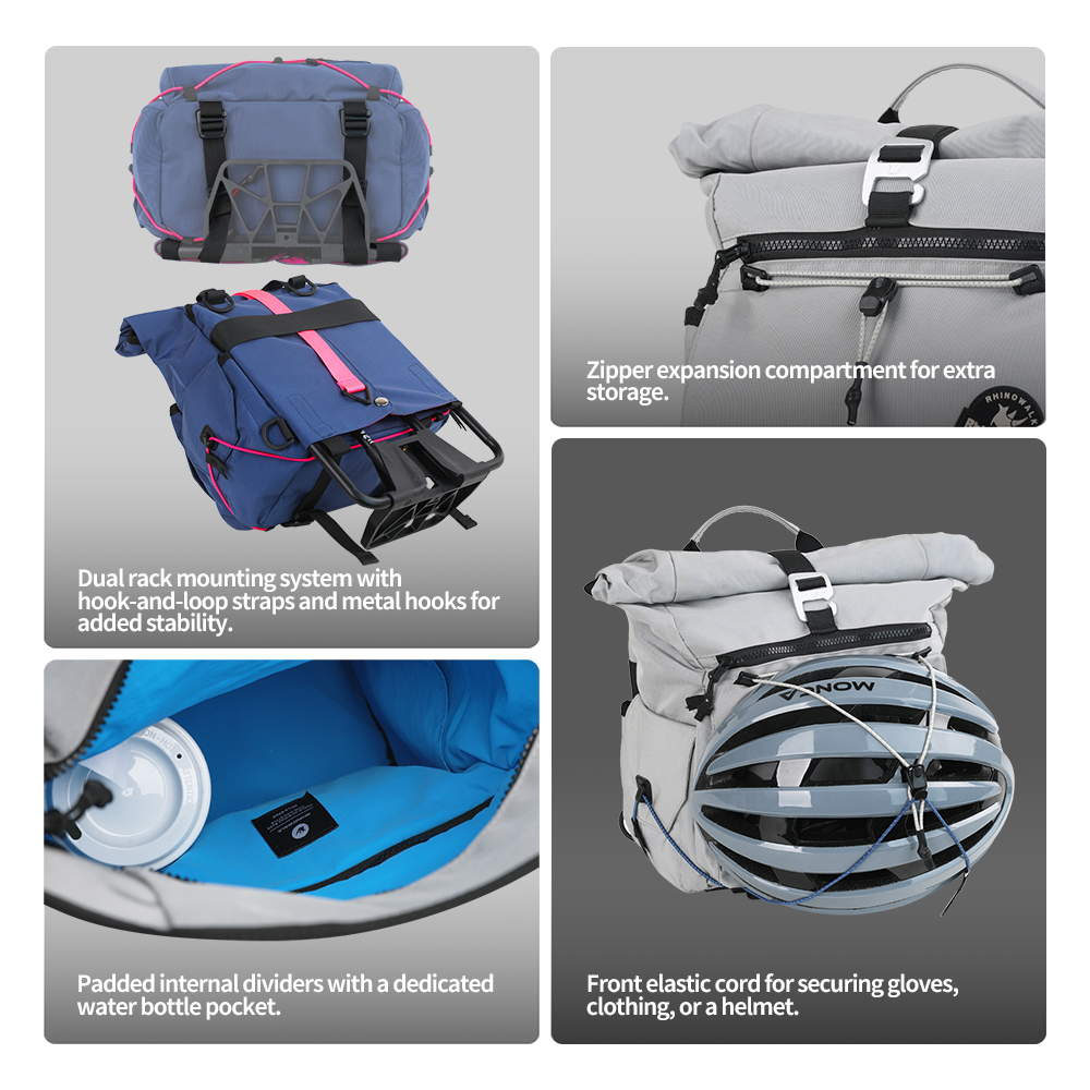 حقيبة مقود الدراجة من Rhinowal - مراجعة Cycling Gear Backpack وسعره