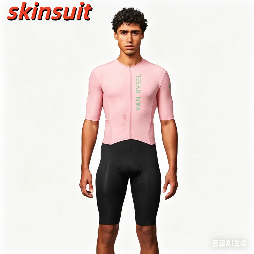بدلة ترياتلون للرجال بأكمام قص - مراجعة Triathlon Cycling Kit وسعره