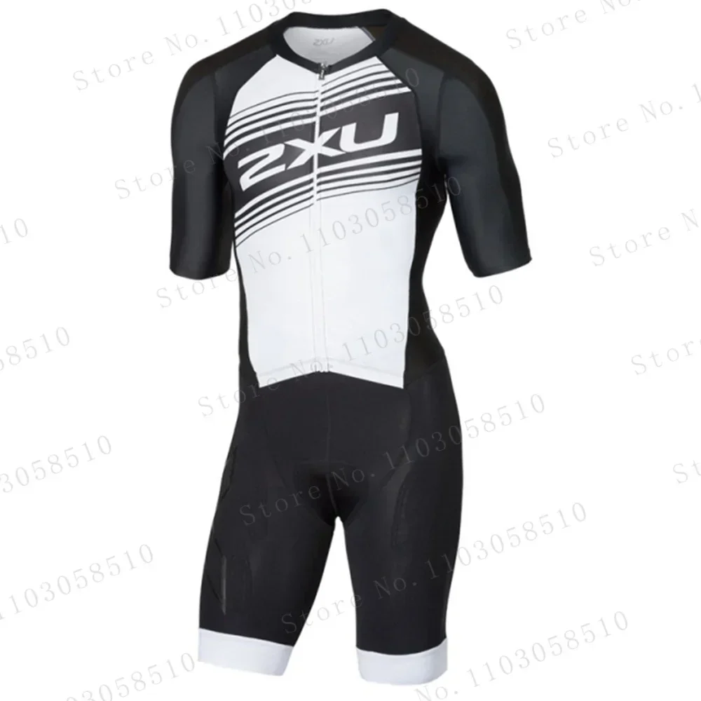 Zxuful أسود أبيض بدلة الترياتل - مراجعة Triathlon Cycling Kit وسعره